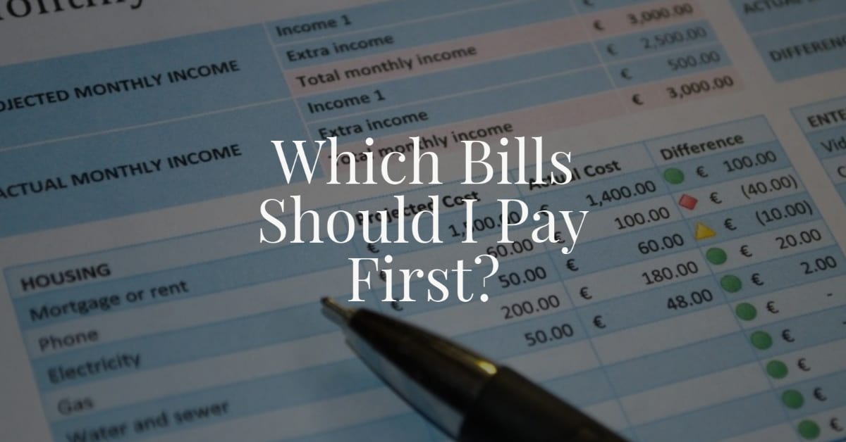 Which Bills Should I Pay First? - Law Zebra | Consumer Rights Attorneys